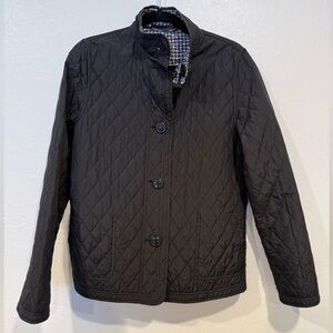 Talbots Reversible Black Quilted Jacket